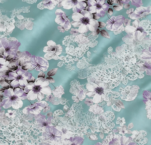 Nhà Máy Tùy Chỉnh Thoáng Khí Căng 100% Polyester In Ren Vải Cho Ăn Mặc - Product Image 2