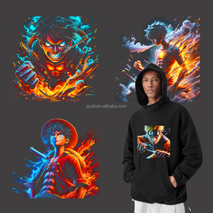 Tem nhãn decal anime tùy chỉnh trực tiếp từ nhà máy, chất liệu PET, in chuyển nhiệt DTF, có thể giặt, bán buôn, sẵn sàng ép, chống thấm nước, chất liệu vinyl - Product Image 1