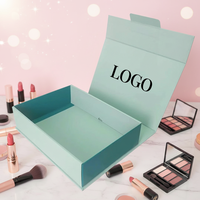 Boîte cadeau cosmétique pliable en papier rigide de qualité supérieure, écologique, réutilisable, avec impression personnalisée, pour cosmétiques et maquillage