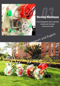 Usine Vente Main Pousser En Plastique Maison Jardin Rouleau Planteur Maïs Blé Semis Et Fertilisation Machine - Product Image 5