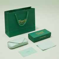 Luxus benutzer definierte Sonnenbrillen Fall Verpackung Box Set Kratzer wasserdichte Laminierung Papiertüten mit benutzer definierten Logo