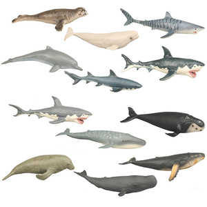 Hochwertige PVC-Kunststoffs imulation Kinderspiel zeug White Shark Ocean Models Lebensechte Wal meeres tiere Kuscheltiere