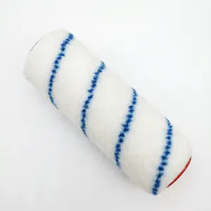 Thạc sĩ d21009 Châu Âu 7 '', 9'' màu xanh sọc Nylon Epoxy sơn Con lăn bìa với cọc ngắn - Product Image 1