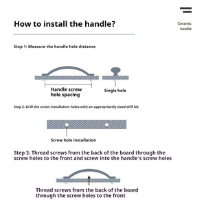Cổ Điển Hoa Thiết Kế Lỗ Duy Nhất Núm Vàng Gốm Tủ Ngăn Kéo Tủ Quần Áo Tay Nắm Cửa Cho Nhà Bếp & Lối Cho Tủ Quần Áo Sử Dụng - Product Image 5