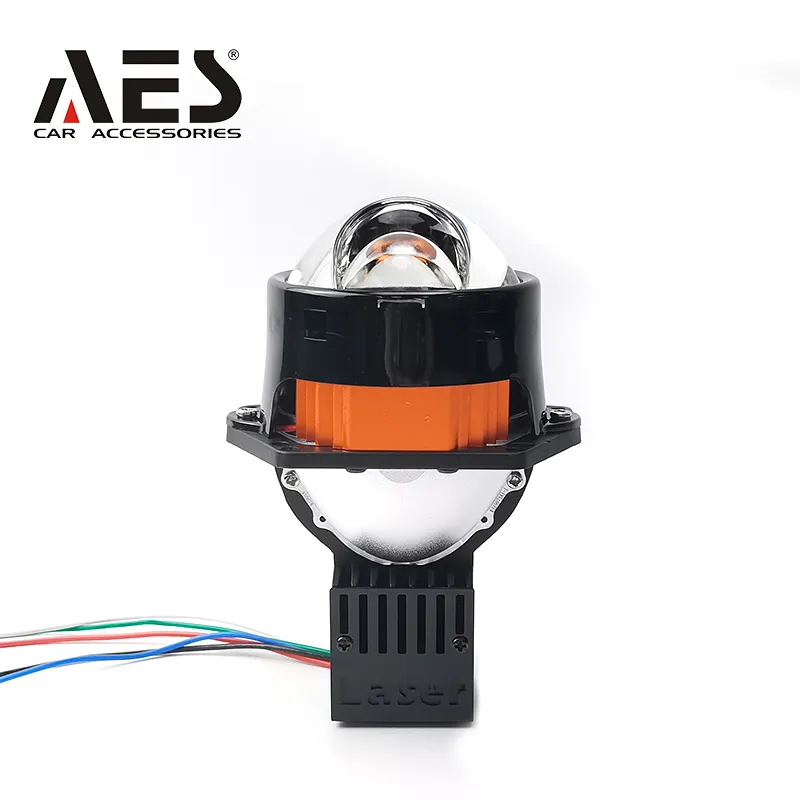 AES 2022 F1 Pro Laser Bi Led Lensa Proyektor Reflektor Ganda Laser Kotor Aksesori Lampu Mobil