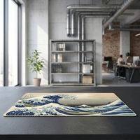 Tapis de souris de jeu en caoutchouc naturel personnalisable OEM ODM, haute densité, imperméable, 3 mm, 1000x500 mm, carré, en stock, pour usage au bureau