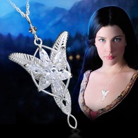 Femmes Bijoux Movie Roi Promesse Amour 925 Sterling Argent Arwen Evenstar Pendentif Collier