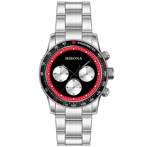 Montre chronographe à <span class=keywords><strong>bracelet</strong></span> en acier inoxydable 316L ST1902 Chrono automatique pour hommes - Product Image 2
