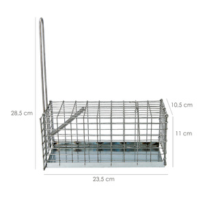 Trampa para Ratas, Jaula Metálica Completa de 21x10x10 cm - Product Image 2
