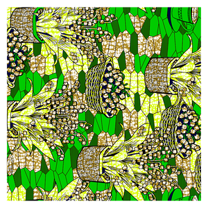 Venta al por mayor de tela de cera real, taparrabos de algodón, patrón de flores, cera africana, sombreros para fiesta y boda - Product Image 5