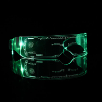 Lunettes lumineuses à LED 7 couleurs, fonctionnant sur piles, pour fêtes, scènes, bars, festivals de musique, lunettes technologiques
