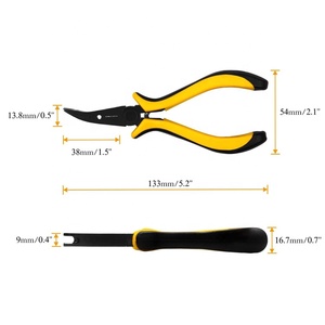 <span class=keywords><strong>Pince</strong></span> <span class=keywords><strong>à</strong></span> billes <span class=keywords><strong>à</strong></span> tête courbée spéciale pour l'hélicoptère RC, outil de démontage et d'installation de la bielle <span class=keywords><strong>à</strong></span> billes - Product Image 5