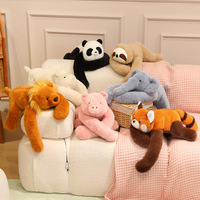 Boneka Hewan Berlengan Panjang Berbobot - Hewan Isi Dakron - Teman Penghibur - Boneka Hewan Ultra Lembut - 60cm 7 Ragam Hewan Berlengan Panjang