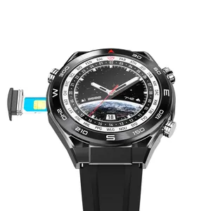 Kyboton 4G Smart Watch mit Sim-Karte Wifi-Netzwerk GPS-Telefonanruf 700mAh Großer Akku Outdoor Sport Amoled Smartwatch 2024