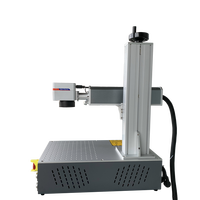 Petite machine de marquage laser à fibre portative, acier inoxydable, métal, bureau, 20W 30W 50W 100W, Raycus JPT Max