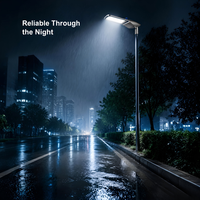 Lampadaire LED à faible éblouissement 100W 200W 300W avec contrôle par cellule photoélectrique, sans entretien, pour l'éclairage des parcs industriels et des routes communautaires