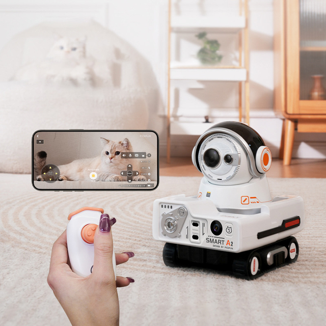 Pet360 AI Mobile Camera 3.6" Screen Upgraded Automatic Pet Photography Pet V-logging Detection Camera Auto Return Charge Indoor