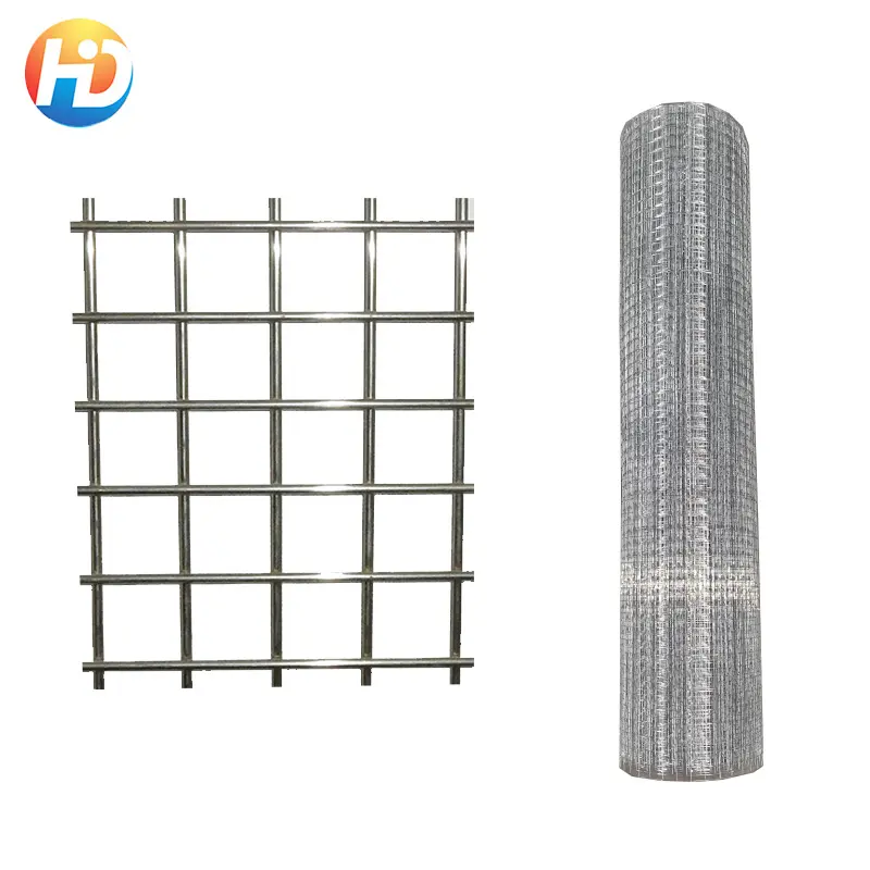 Pemasok Tiongkok Ukuran Jaring Kawat Besi Lasan 50X50 Panel/Gulungan Terbuat dari Mesin Bending OK