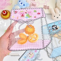 Sacs refermables à fermeture éclair en forme de dessin animé, pochettes cadeaux mignonnes et fantaisistes Kawaii, sacs à collation, sacs à bonbons et à noix, rangement portable, qualité alimentaire