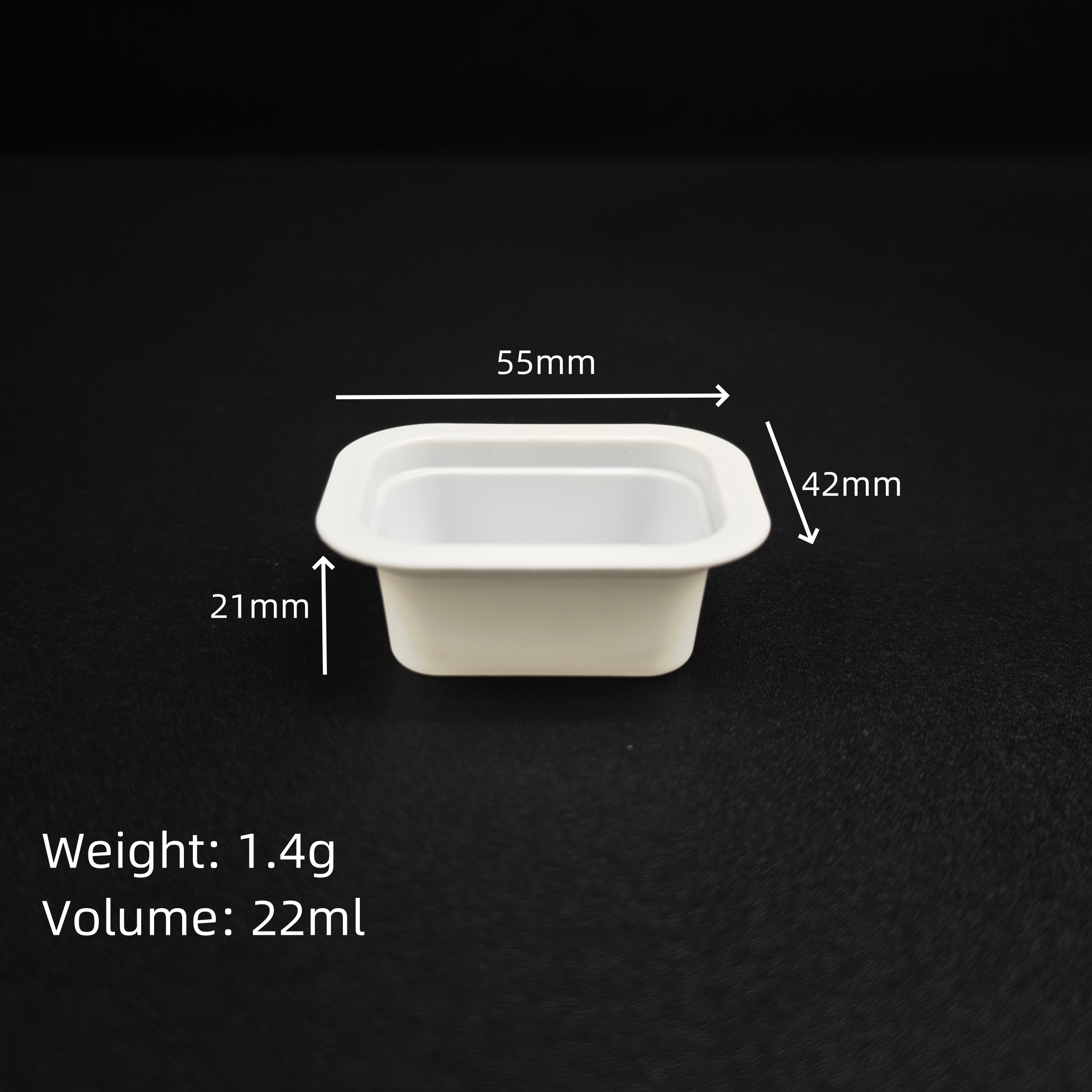 dip pots disposable square