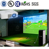 Simulateur de golf AR simulateur de golf intérieur écran de projection simulateur de golf virtuel équipement de jeu pour centre de loisirs