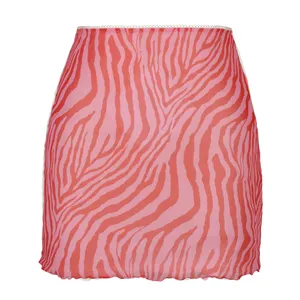 Хит продаж, мини-юбка для девочек Y2K, микро-Сетчатая прозрачная привлекательная мини-юбка для молодых девушек, эластичная облегающая мини-юбка с высокой талией и принтом, 2022