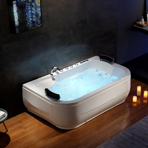 Baignoires Jacuzzi pour 2 Personnes FACING-TO-FACING, Hydromassage Intégré de Haute Qualité, Baignoires à Bulles pour Couples, Baignoires de Trempage WASOM - Product Image 1
