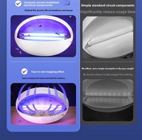 Piège à insectes bionique collant anti-UV non toxique 24W, lampe anti-moustiques et anti-mouches pour usage domestique et commercial