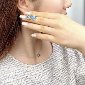 Heizun 2023 Antique Court Style Vintage Femme Bijoux Reine <span class=keywords><strong>Camée</strong></span> Broche Pins Nature <span class=keywords><strong>Agate</strong></span> boucle d'oreille - Product Image 6