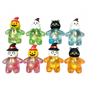 Nueva Caja Sorpresa de Squishies de Personajes de Halloween, Juguete Blando de Gato Fantasma y Calabaza Relleno de Purpurina, Juguete Antiestrés Decorativo para Niños - Product Image 1