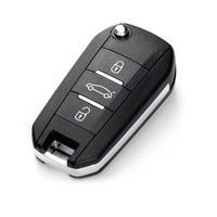 Clé télécommande universelle KEYDIY KD NB47-3 à 3 boutons pour Peugeot, clé de voiture pour programmeur de clés de voiture, lot de 5
