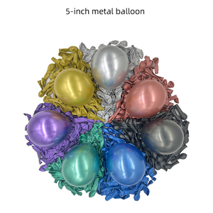 Ballon en métal personnalisé avec logo personnalisé, décoration de fête, ballons métalliques chromés colorés pour <span class=keywords><strong>club</strong></span> de mariage - Product Image 5