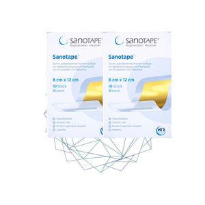 ผ้าพันแผลดูแลแผลเป็นเกรดทางการแพทย์ ขนาด 8 x 12 ซม. ให้การปกป้องอย่างปลอดภัย ช่วยในการฟื้นฟูและลดการเกิดแผลเป็นสำหรับแผลขนาดใหญ่ - Product Image 1