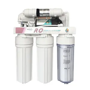 Casa Osmose reversa purificador de água sistema 10 "filtro alcalino e mineral RO 100 GPD filtro padrão