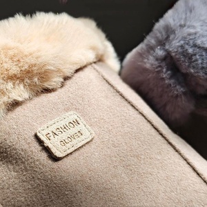 Gants d'hiver chauds pour femmes, mitaines en fourrure à doigts complets, coupe-vent pour la conduite - Product Image 5