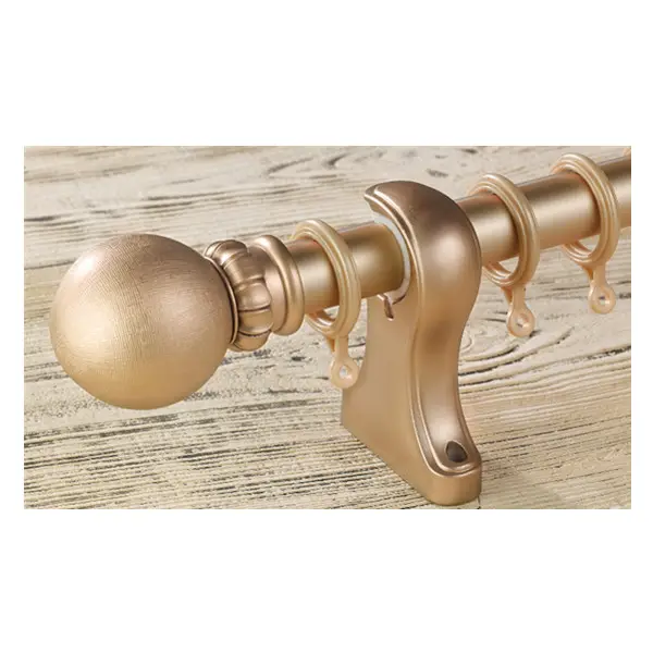 Aluminum Alloy 28mm curtain pole brackets China Manufactures Curtain Rod Price elegant gold curtain rods