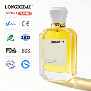 Custom Luxury 30ml 50ml100ml Flat square Glass Perfume Spray <b>Bottle</b> Green Oem Logo and <b>Box</b> Container Cap Perfume <b>Bottle</b> - Product Image 1