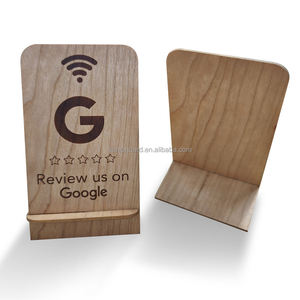 Soporte de madera extraíble con código QR variable personalizable 213 / 215 / 216 13,56 MHz soporte de madera RFID para soporte de grifo de exhibición - Product Image 1