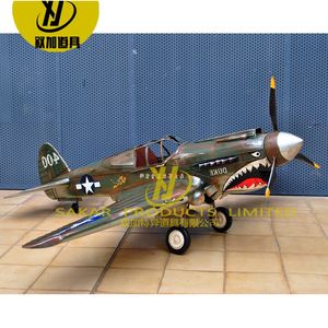 Modelo de avión creativo Vintage escala para Barra de Casa decoración de pared Vintage modelo de avión de Metal - Product Image 5