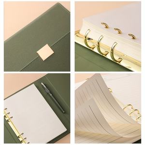 Funda de Cuero PU Premium para Cuaderno de Negocios - Funda con Múltiples Bolsillos para Hojas Sueltas, Ideal para Regalos Corporativos y de Oficina - Product Image 2