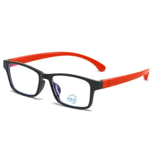 Модные цветные ультралегкие детские очки оправа TR90 оправа синего света блокирующие близорукость детские очки