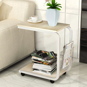 Mesas de café móviles simples para sala de estar, mesa de té tradicional china con ruedas, escritorios de café pequeños ajustables para el hogar - Product Image 1