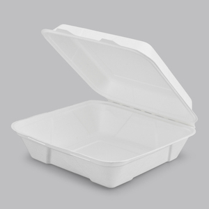 2025 Bán Buôn Bã Mía Phân Hủy Sinh Học Thực Phẩm Container Mía Bánh Hamburger Hộp 6 Inch Tất Cả Các Kích Thước Vỏ Sò Hộp Giấy Bao Bì - Product Image 1