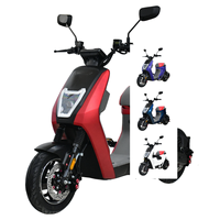 Moped électrique à double frein à disque, 48V/60V, longue autonomie, avec siège confortable pour une utilisation quotidienne