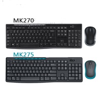 Orijinal MK270 Orijinal Kablosuz Klavye Mouse Seti 2.4 GHz Kompakt Mouse 8 Multimedya Kısayol Tuşları USB Laptop Klavye Seti