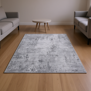 Tappeto Grigio Chiaro Astratto 6X9, Realizzato a Macchina, Antiscivolo, Moderno per Soggiorno e Uso Domestico - Product Image 2