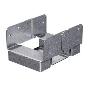 China Fábrica Galvanizado Stand off Post Base Corner Strong Bracket Metal Ajustável Post Base Reduzir Potencial Para Decadência