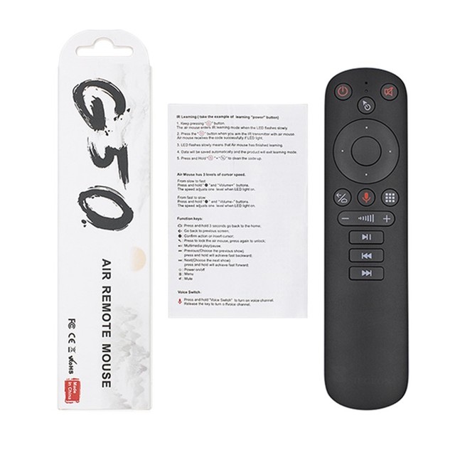 G50S Voice Remote Control Build-in Hi-Fi Voice MIC 3-Level Adjustable Mouse Speed Motion Sensing for Play Games