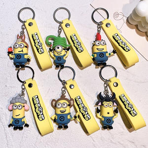 Porte-clés transfrontalier du zodiaque chinois, figurines jaunes, pendentif de couple anime, porte-clés pour sac de voiture - Product Image 5
