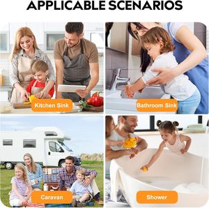 Calentador de Agua Eléctrico Instantáneo Inteligente de 220V y 5500W, sin Tanque, con Pantalla Táctil, Carcasa de Plástico, Manual en Inglés, para Uso en Autocaravanas - Product Image 4